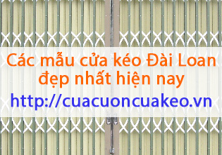 Các mẫu cửa kéo Đài Loan đẹp nhất hiện nay