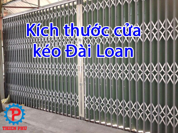 Kích thước cửa kéo Đài Loan