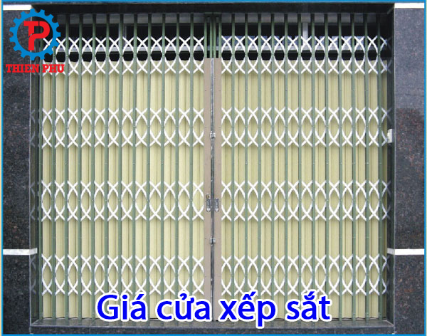 Giá cửa xếp sắt