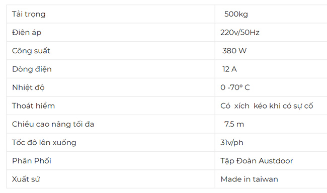 mô tơ cửa cuốn 500kg